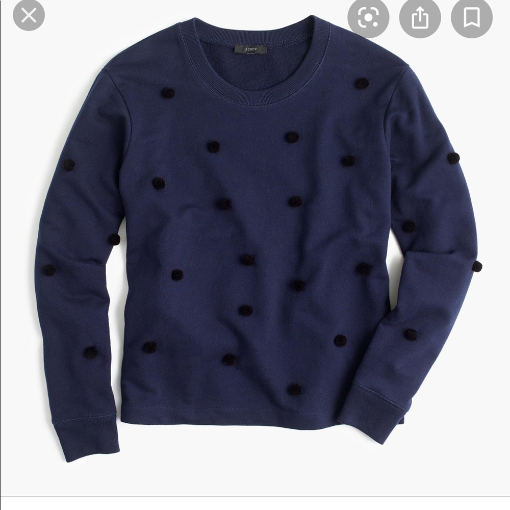 J. Crew Pom Pom Sweatshirt